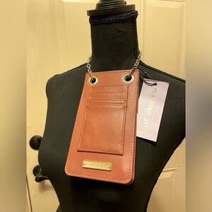 Madden Girl Crossbody Bag in Cognac Vegan Leather
